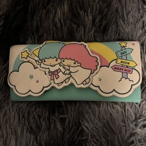 Loungefly x Sanrio Little Twin Stars Rainbow Cloud Tri-Fold Wallet